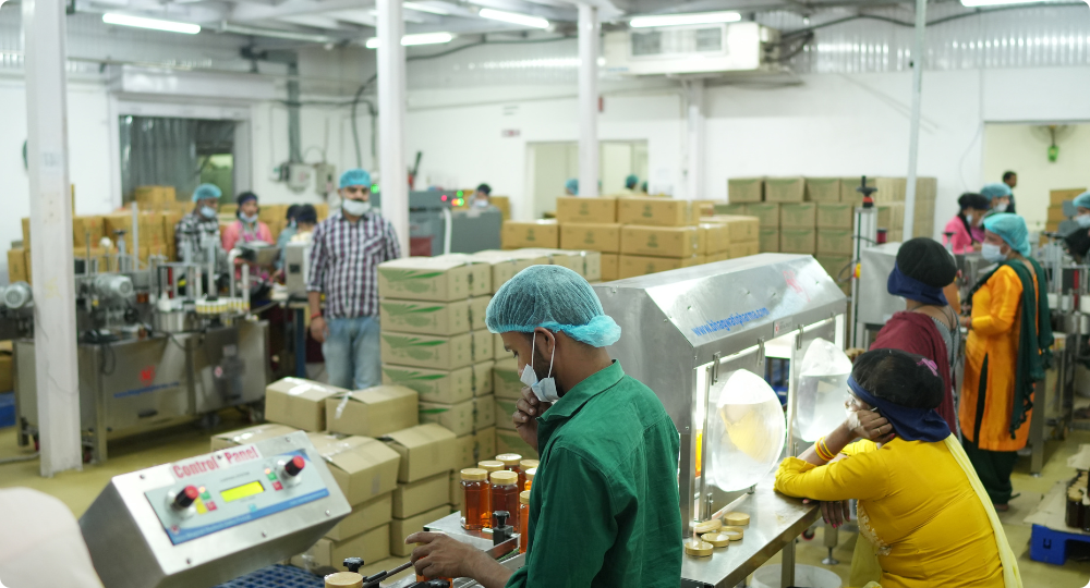 Honey face mask application